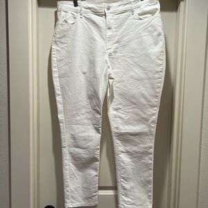 Old Navy Women's Cropped White Jeans